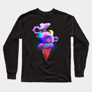 ICE CREAM SPACE Long Sleeve T-Shirt